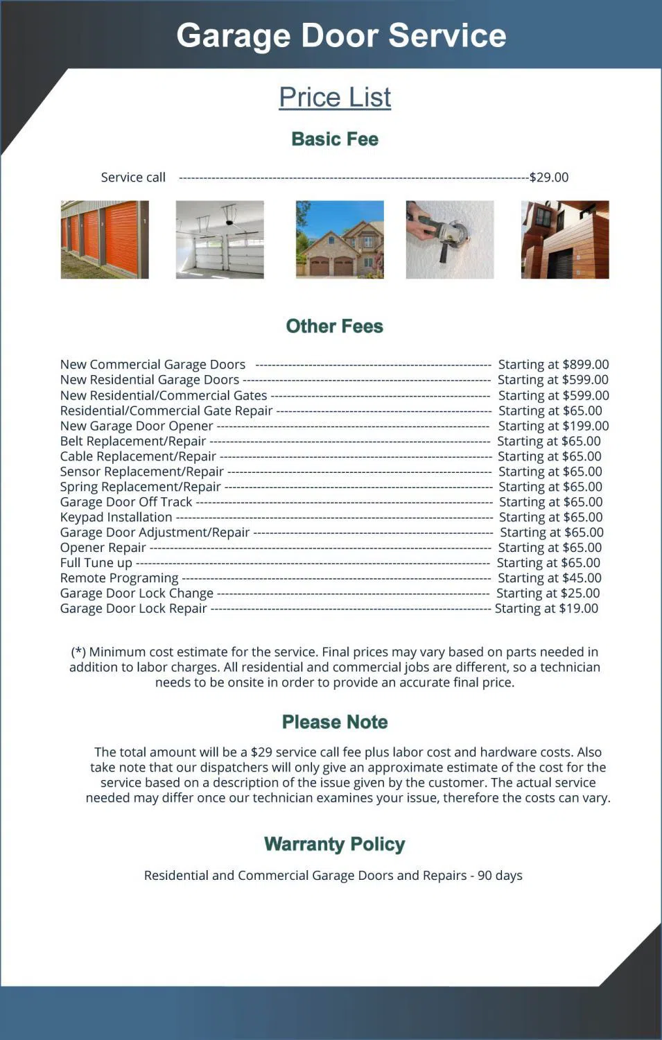 Exclusive Garage Door Service San Francisco, CA 415-858-6940